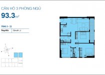 Thiết kế căn hộ 93.3 m2
