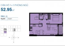 Thiết kế căn hộ 52.95 m2