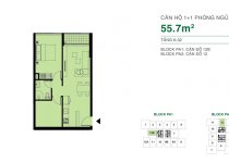 Thiết kế căn hộ 55.7 m2
