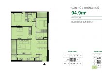 Thiết kế căn hộ 94.9 m2