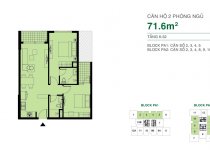 Thiết kế căn hộ 71.6 m2