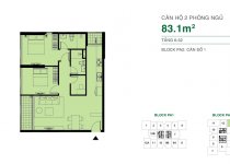 Thiết kế căn hộ 83.1 m2