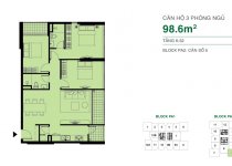 Thiết kế căn hộ 98.6 m2