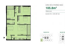 Thiết kế căn hộ 105.8 m2