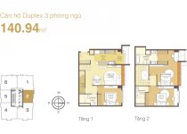 Thiết kế căn hộ 140.94 m2