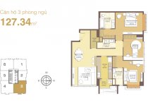 Thiết kế căn hộ 127.34 m2