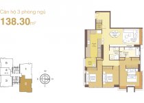 Thiết kế căn hộ 138.3 m2