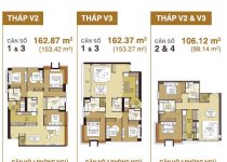 Thiết kế căn hộ 162.37 m2