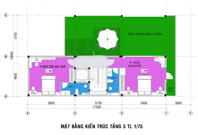 Thiết kế nhà 5 tầng