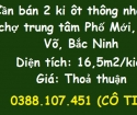 Cần bán 2 ki ôt thông nhau tại chợ trung tâm Phố Mới, Quế Võ, Bắc Ninh; 0388107451