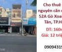 ⭐Cho thuê nhà nguyên căn đường 52A Gò Xoai, Bình Tân; 12tr/th; 0909431979
