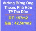 ⭐Bán lô đất hẻm 5m đường Bừng Ông Thoan, Phú Hữu (Q.9 cũ) TP.Thủ Đức; 42,5tr/m2; 0919695957