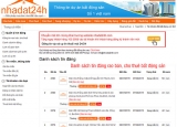 Hướng dẫn đăng tin rao bán nhà đất trên trang nhadat24h.com