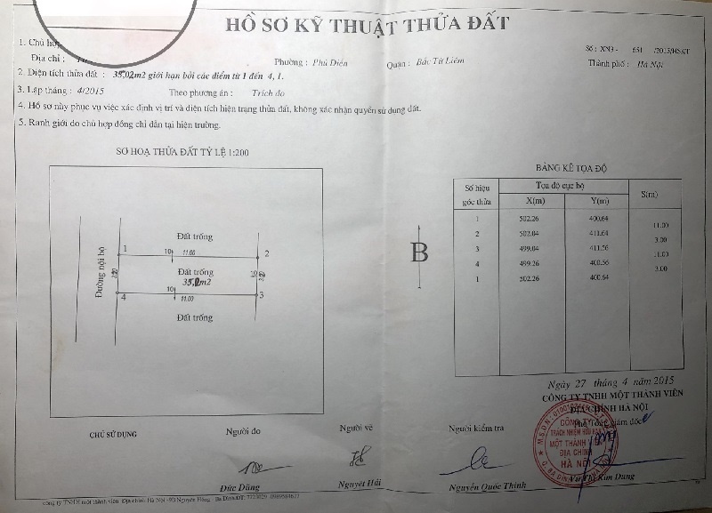 CHÍNH CHỦ CẦN BÁN GẤP LÔ ĐẤT ĐẸP TẠI KHU VỰC CẦU DIỄN - NAM TỪ LIÊM HÀ NỘI - Ảnh chính