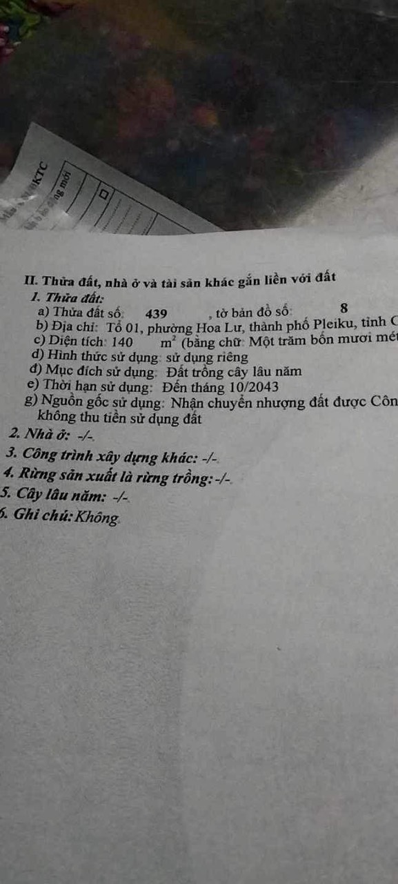 BÁN ĐẤT TẶNG NHÀ C4, HẺM 4M TÔN THẤT THUYẾT - TỔ 1 phường Hoa Lư. - Ảnh 4