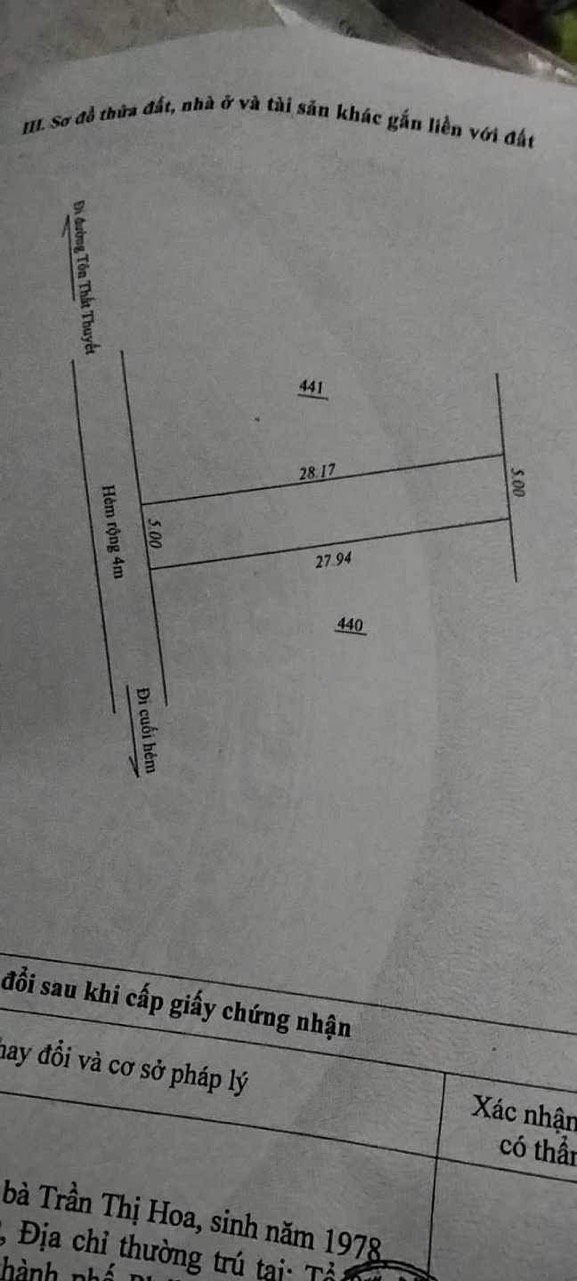 BÁN ĐẤT TẶNG NHÀ C4, HẺM 4M TÔN THẤT THUYẾT - TỔ 1 phường Hoa Lư. - Ảnh 3