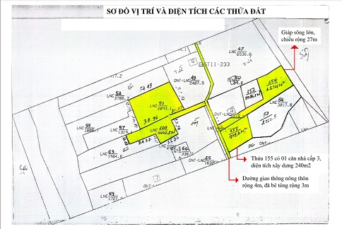 Cần bán các thửa đất liền kề (thửa 53, 149, 154, 155) tại xã Sơn Phú, huyện Giồng Trôm, Bến Tre - Ảnh chính