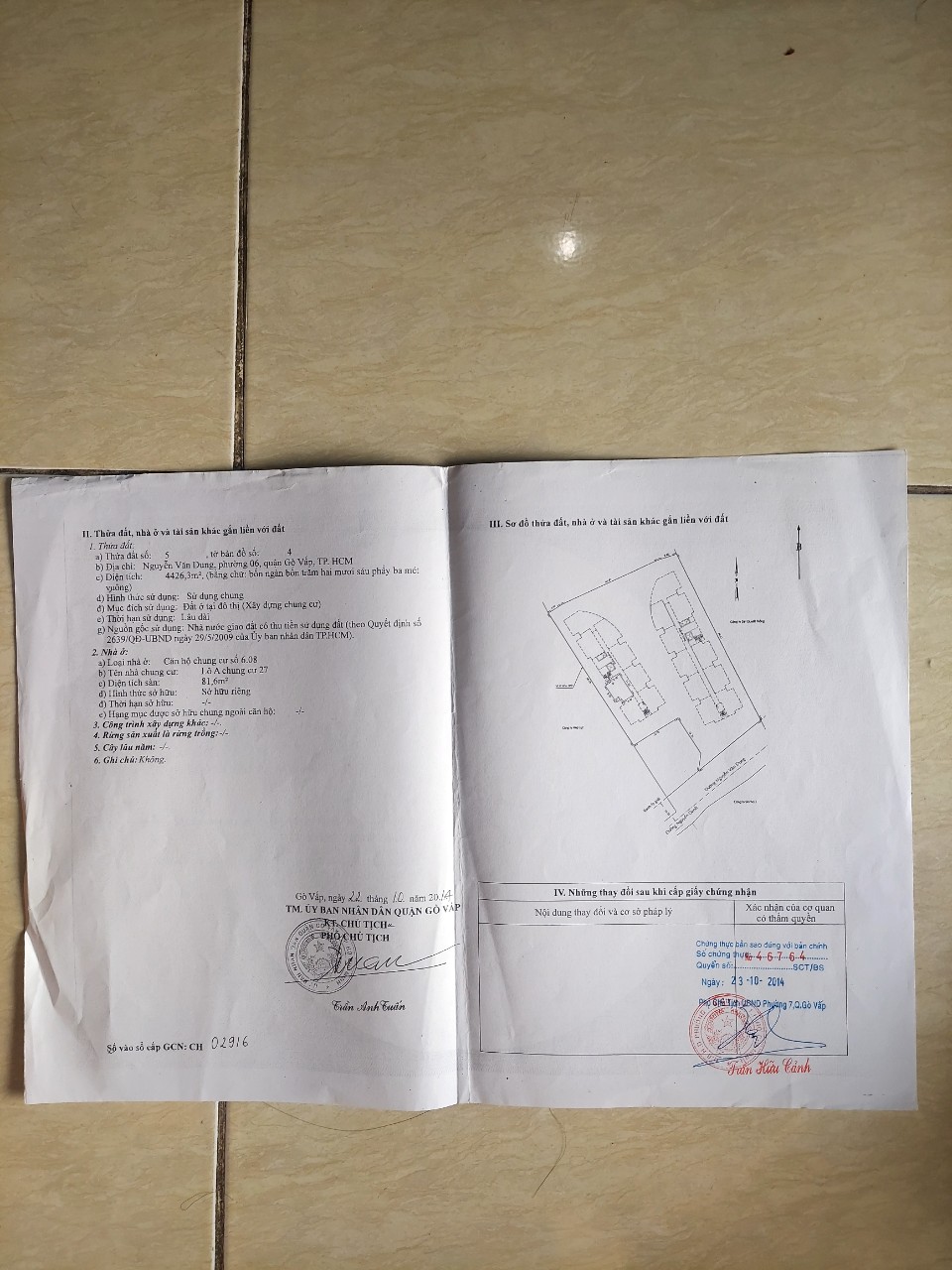 CẦN BÁN CĂN HỘ CHUNG CƯ SPLENDOR - LẦU CAO TẠI PHƯỜNG 6 - GÒ VẤP - TP. HỒ CHÍ MINH - Ảnh 4