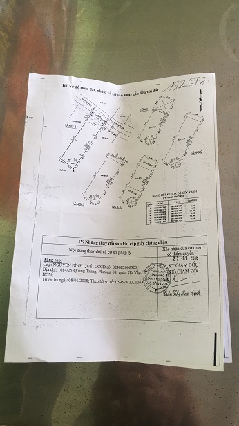 CHÍNH CHỦ CẦN BÁN NHÀ 81 M2 TẠI P.8 - Q.GÒ VẤP - Ảnh 4