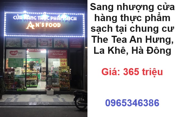 ⭐Sang nhượng cửa hàng thực phẩm sạch tại chung cư The Tea An Hưng, La Khê, Hà Đông; 0965346386 - Ảnh 5