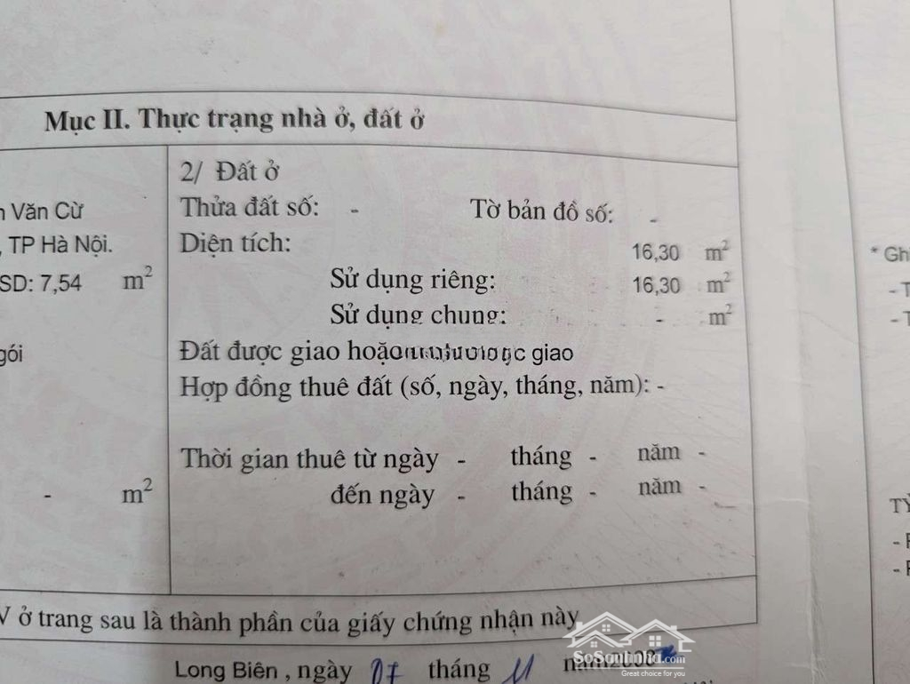 Chính Chủ Cần Tiền Bán Gấp Nhà Đất tại số 20 ngõ 615 Nguyễn Văn Cừ, Long Biên, Hà Nội. - Ảnh chính