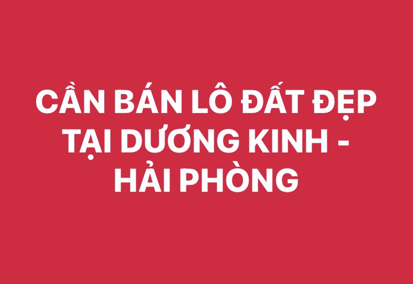 CẦN BÁN LÔ ĐẤT SAU NHÀ 51 CHỢ HƯƠNG -HƯNG ĐẠO - DƯƠNG KINH - HẢI PHÒNG - Ảnh chính