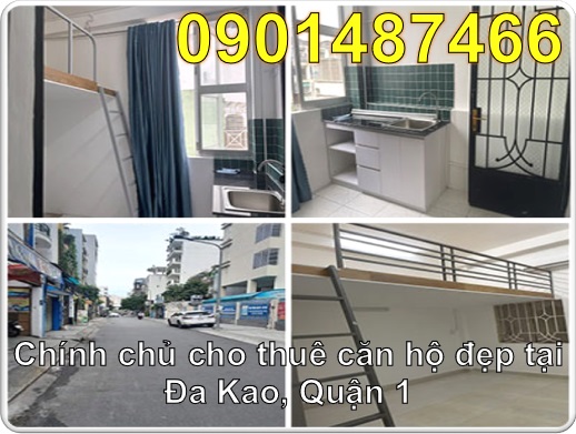 ⭐Chính chủ cho thuê căn hộ đẹp tại Đa Kao, Quận 1; 5tr/th; 0901487466 - Ảnh chính