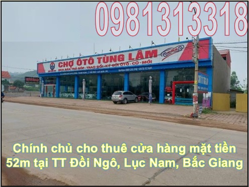 ✔️Chính chủ cho thuê cửa hàng mặt tiền 52m tại TT Đồi Ngô, Lục Nam, Bắc Giang; 0981313318 - Ảnh 2