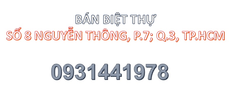 ⭐Bán biệt thự số 8 Nguyễn Thông, P.7, Q.3, TP.HCM; 0931441978 - Ảnh chính