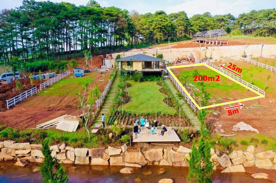 Cần tiền bán gấp lô đất nghỉ dưỡng 200m2 view hồ ở Bảo Lộc sổ sẵn giá 320tr - Ảnh chính
