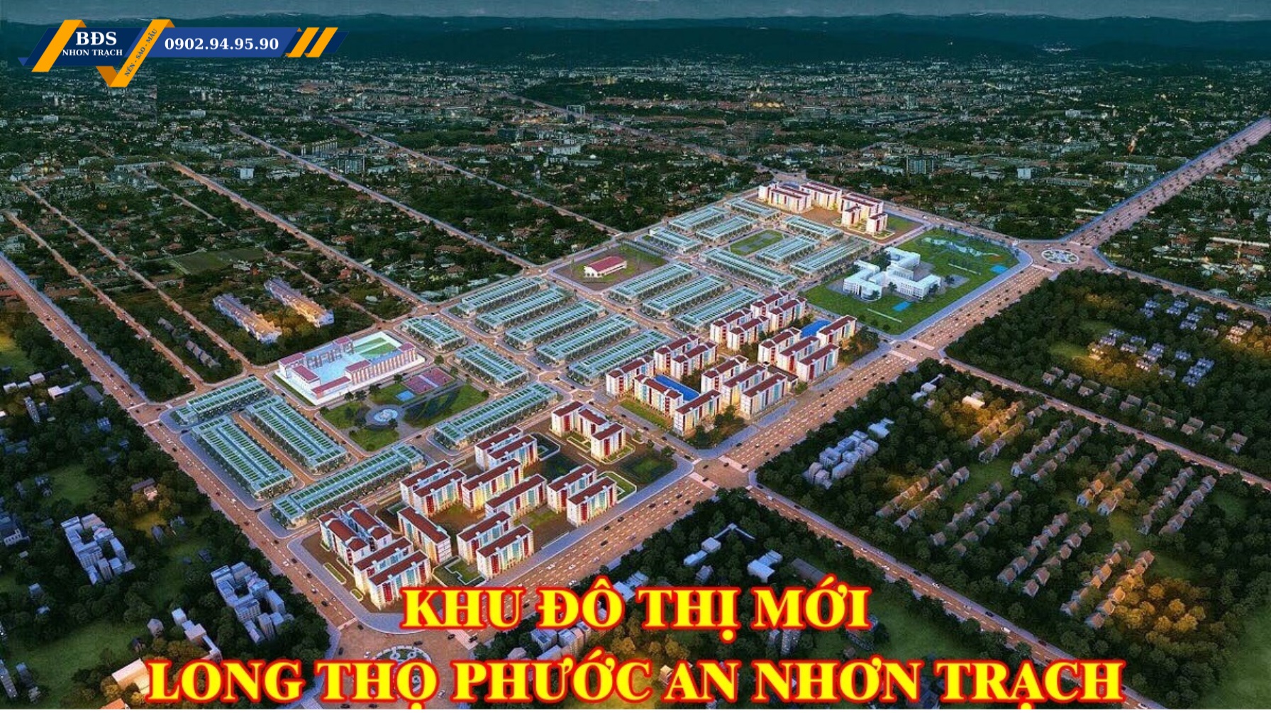 Bán nền đất Nhà Phố  mặt tiền đường Lê Hồng Phong LG53m thuộc dự án Hud Nhơn Trạch - DT 90m2 Full - Ảnh chính
