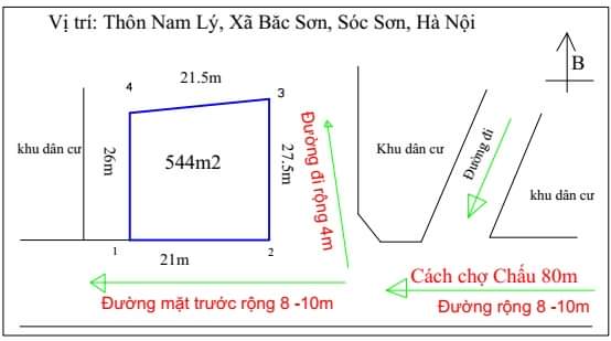 CHÍNH CHỦ BÁN ĐẤT 2 MẶT TIỀN XÃ BẮC SƠN - HUYỆN SÓC SƠN - HÀ NỘI. - Ảnh 4