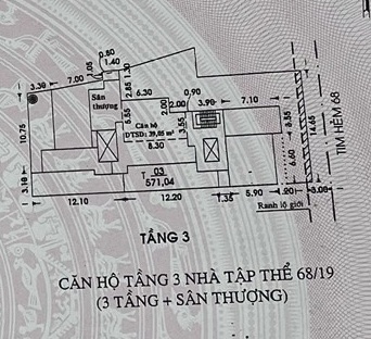 Bán gấp căn hộ 40m2 C/C đường Nguyễn Bá Tòng Q.Tân Bình - Ảnh 1