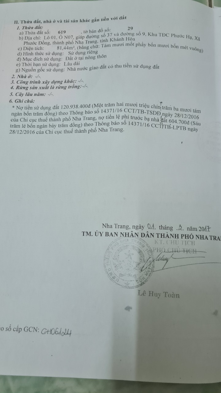 Bán đất Phước Đồng Nha Trang khu TĐC Phước Hạ lô góc 2 mặt tiền đường - Ảnh 2