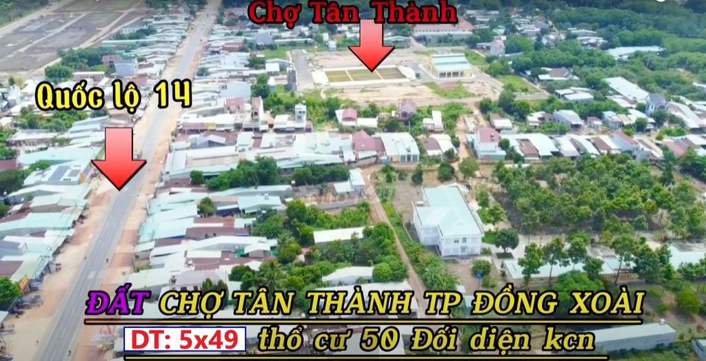 Chính chủ Ngộp bank bán gấp lô đất 120 m2 sát Ngay KCN Đồng Xoài 1 giá chỉ 720 triệu sổ sẵn - Ảnh 1