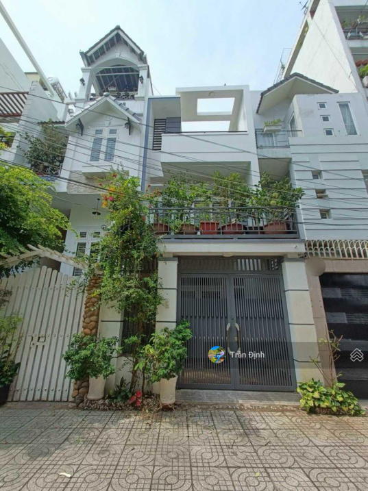 Nhà đường Phan Văn Trị diện tích chuẩn chỉnh 61m2 (4x15m) - nhà mới cứng 4 tầng - xe 7 chỗ đến nhà - Ảnh chính