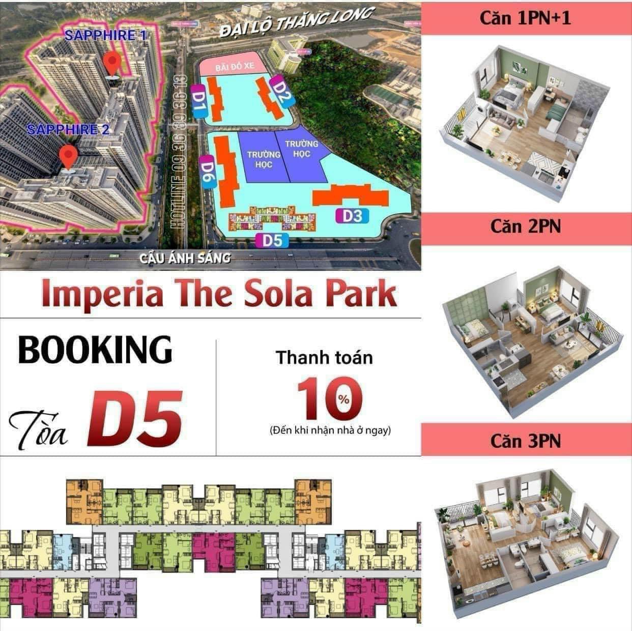 Mở bán Imperia Sola Park KĐT Vin Smart City, dt 28-80m2, giá từ 55tr/m2. HTLS 0% 24T - Ảnh 2