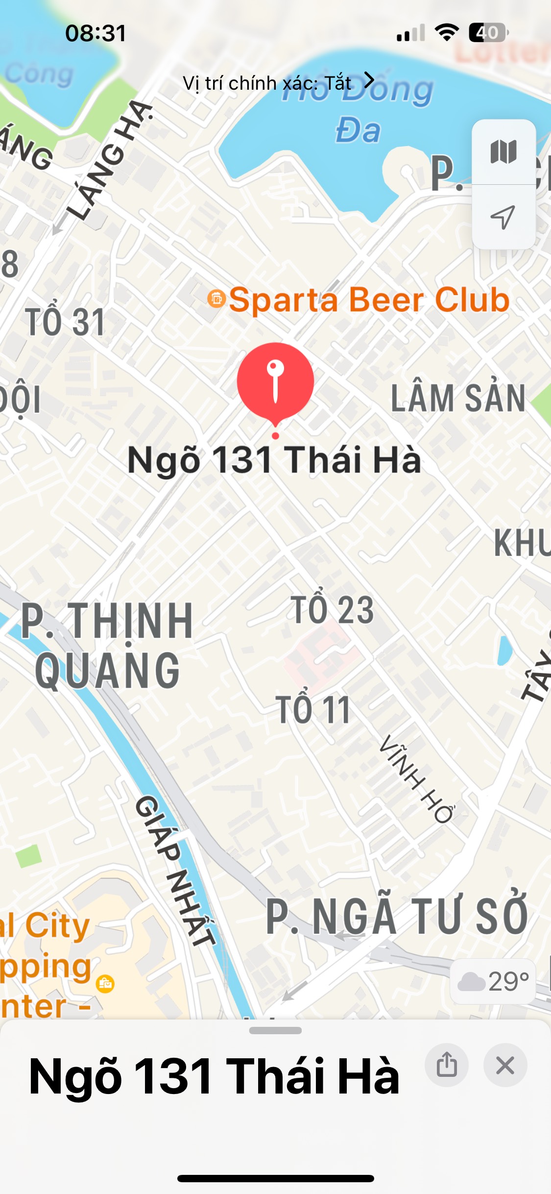 Bán nhà mặt ngõ 131 Thái Hà, oto tránh, 52m2 x MT5.3m giá 21 tỷ - Ảnh chính