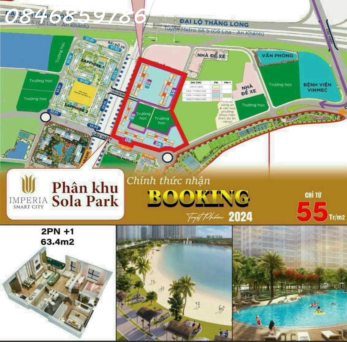 Mở bán Imperia Sola Park KĐT Vin Smart City, dt 28-80m2, giá từ 55tr/m2. HTLS 0% 24T-0846859786 - Ảnh chính