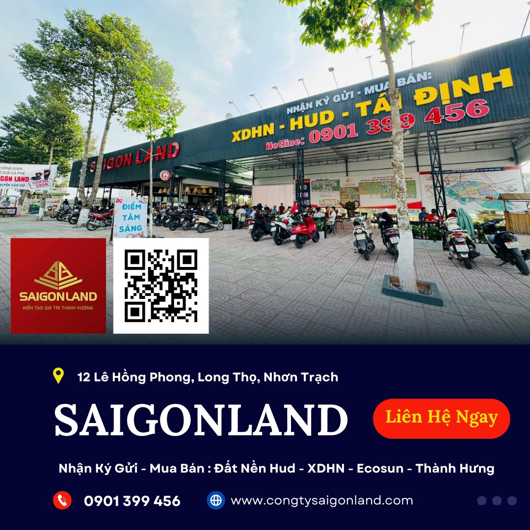 Saigonland Nhơn Trạch - Mua bán đất Dự án Hud Nhơn Trạch Đồng Nai và Khu đô thị mới Nhơn Trạch - Ảnh chính