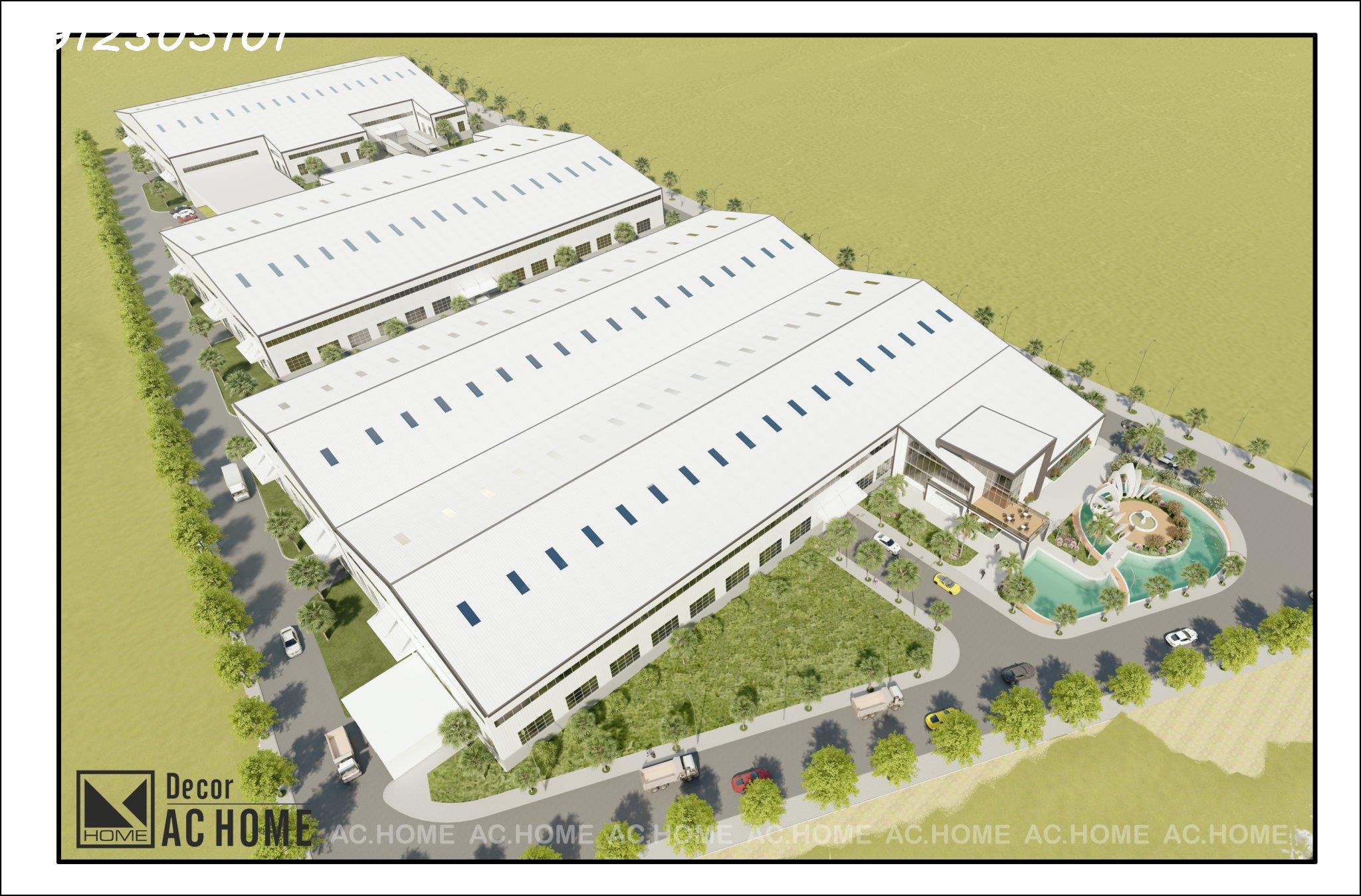 Cho thuê bất động sản công nghiệp tại khu vực huyện Bình Giang, Hải Dương. Nhà xưởng đẹp - Ảnh chính