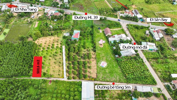 Lô đất QH full thổ cư 500m2 tại Suối Tiên - Diên Khánh, giảm giá hấp dẫn! - Ảnh 1