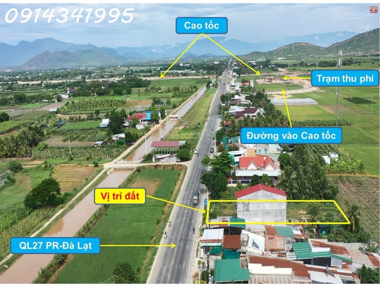 Nút giao cao tốc Cam Lâm Vĩnh Hảo. Mặt QL27A, 20x50m sân bay Thành Sơn 5km, QL1 6km - Ảnh 3