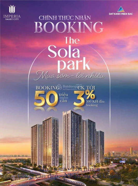The Sola Park Smart City - MIK Group, chỉ cần vào tiền 10% giá trị căn hộ.Liên hệ booking đặt chỗ - Ảnh chính