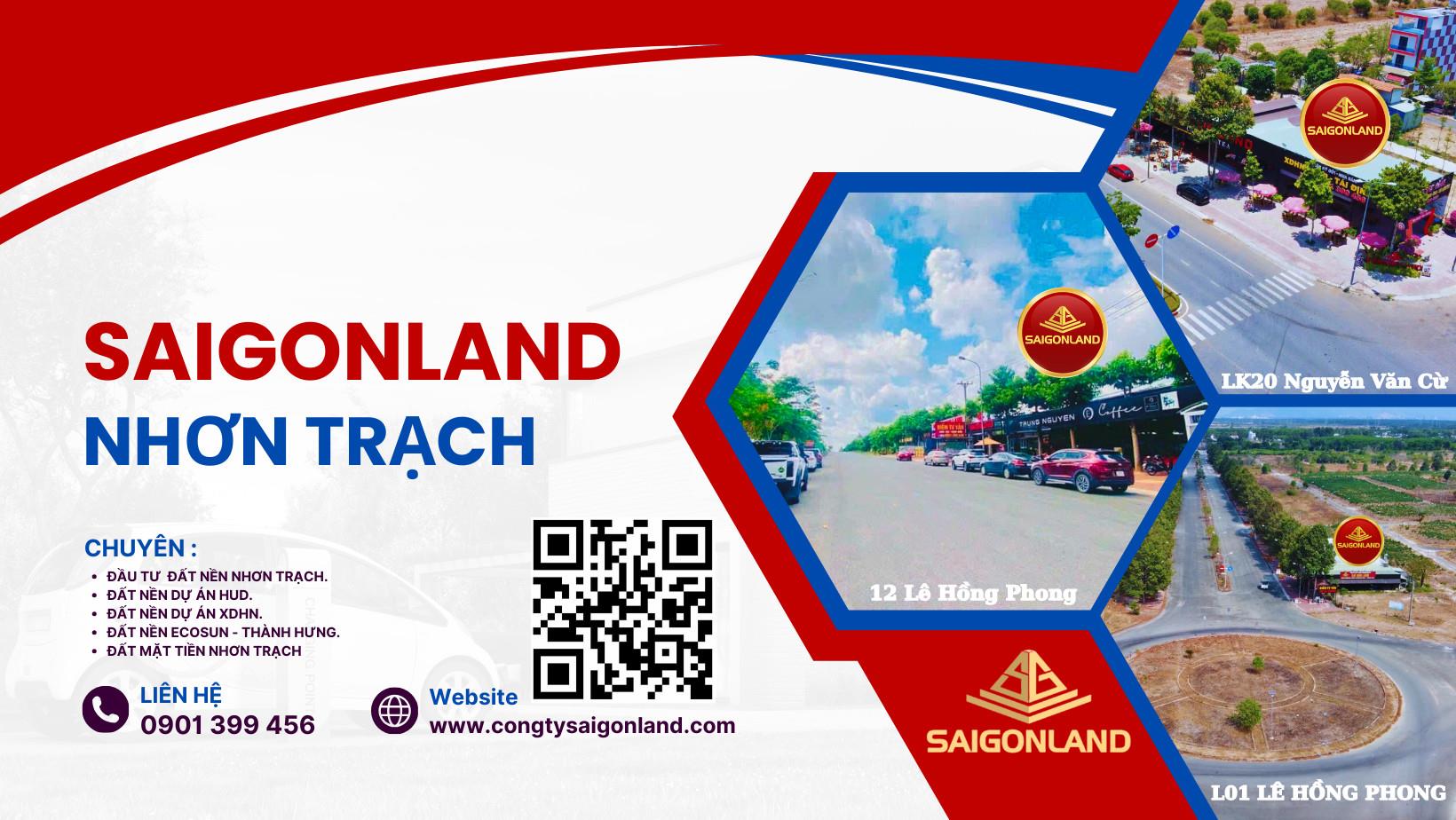 Saigonland Nhơn Trạch - Chuyên đất nền hud Nhơn Trạch, KDC Long Thọ Phước An Nhơn Trạch. - Ảnh 3