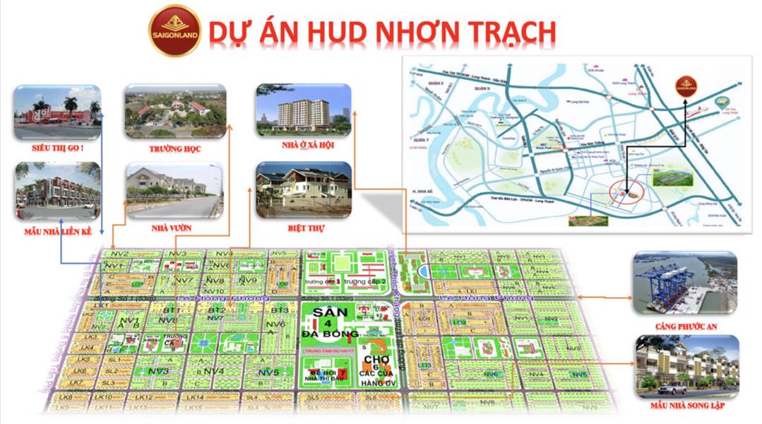 Saigonland Nhơn Trạch - Chuyên đất nền hud Nhơn Trạch, KDC Long Thọ Phước An Nhơn Trạch. - Ảnh 1