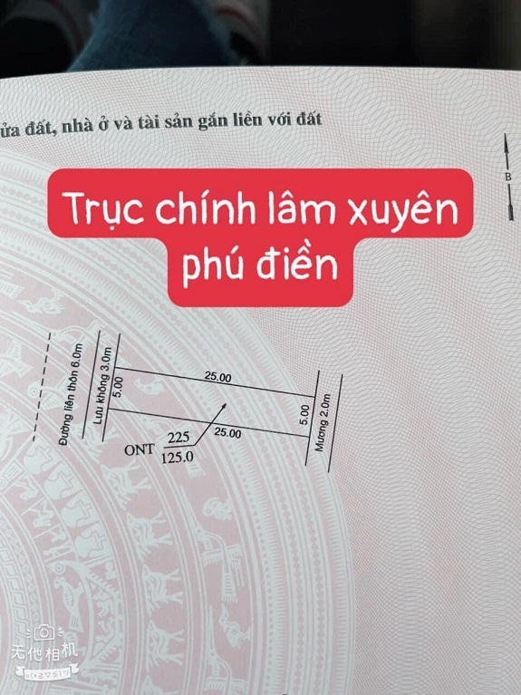 Chính chủ cần bán lô đất vị trí đẹp địa chỉ: Xã Phú Điền, Huyên Nam Sách, Tỉnh Hải Dương - Ảnh 3