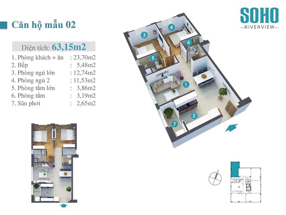 Chính chủ bán căn góc chung cư BÌNH QUỚI 1 BÌNH THẠNH 61m chỉ 2.7 tỷ. Lh:0905297186 - Ảnh 3