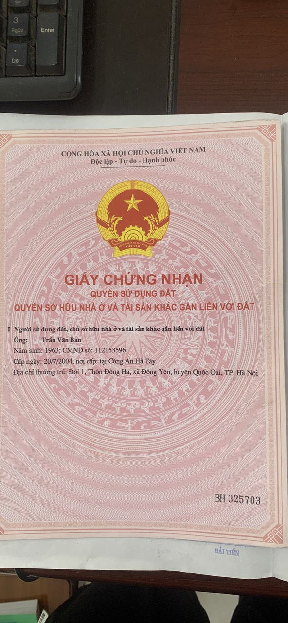 CHÍNH CHỦ CẦN BÁN LÔ ĐẤT ĐẸP - xã Đông Yên- Huyện Quốc Oai- TP Hà Nội - Ảnh 2