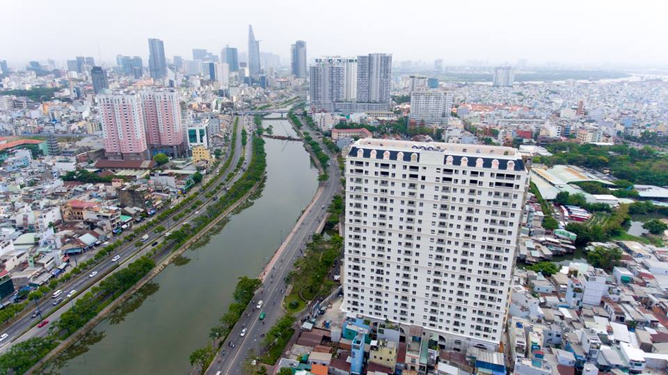 Bán rẻ căn hộ cao cấp Grand Riverside 50m2 full nội thất trung tâm Sài Gòn - Ảnh 1